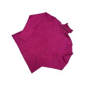 Vintage Orvis River Road Womens M Golf Turtleneck Silk/Cashmere Layering Sweater